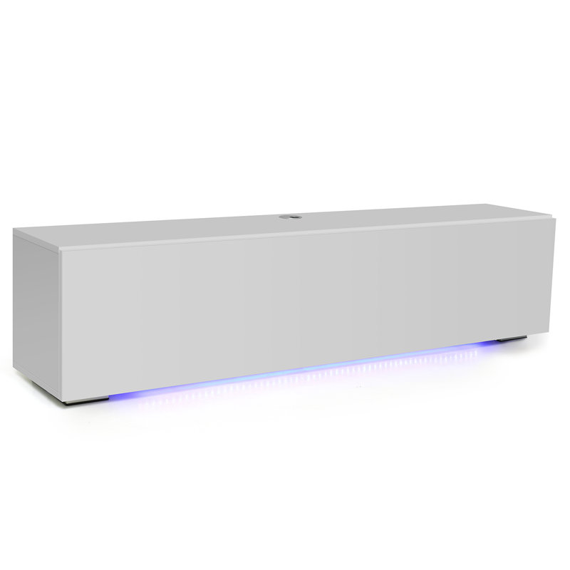 Wade Logan® Arcelay Anthrone Floating TV Stand for TVs up to 63